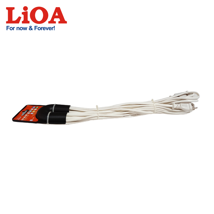 Cáp nối dài 2 lõi 10A dài 5 mét LiOA C5-2-10A