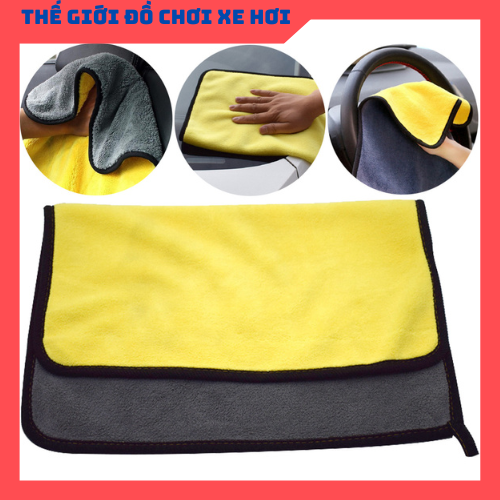 Khăn lau xe lau vật dụng 3M siêu hút 2 mặt 30 x 30 chất liệu mềm mịn lau sạch bề mặt không gây trầy xước