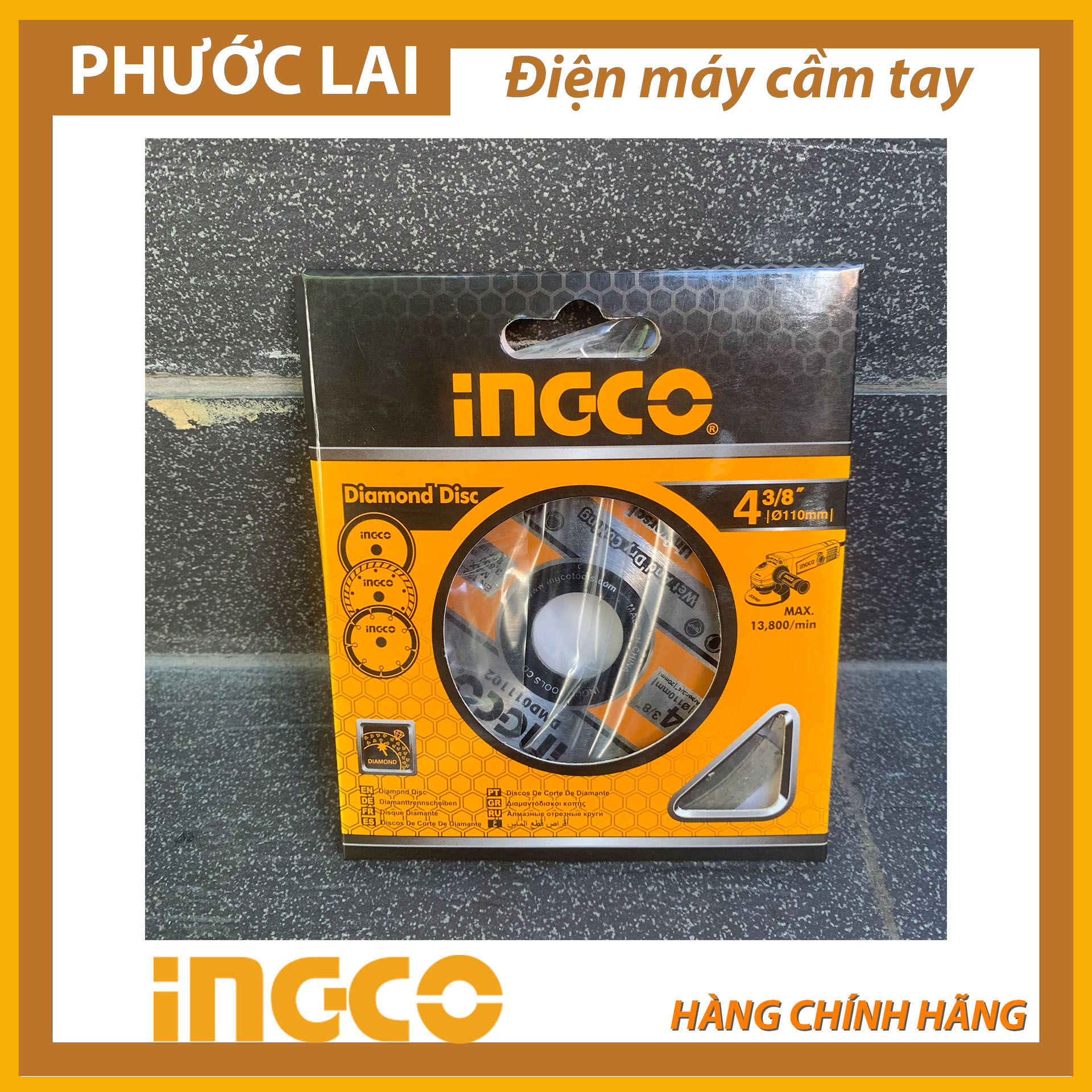Đĩa cắt gạch khô 110x20mm (Chính Hãng) INGCO DMD011102