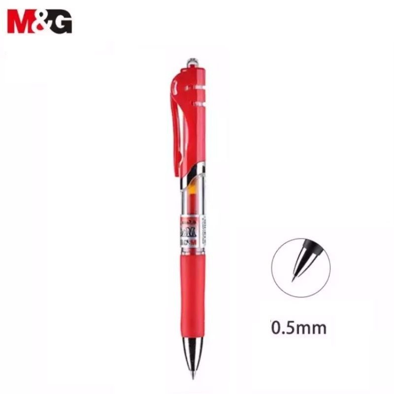 Bút ký gel nước M&G K35 ngòi 0.5mm có ruột G5 thay thế
