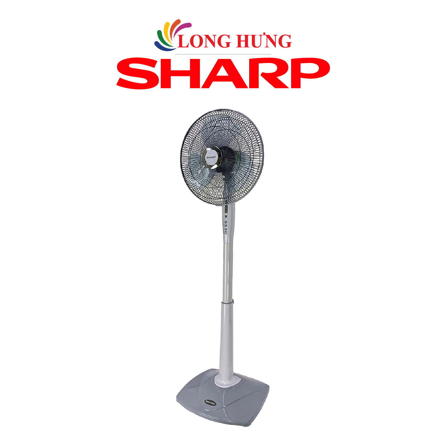 Quạt đứng sharp pj-s40rv - hàng chính hãng - tính năng thông minh, công suất 50w, 3 tốc độ gió