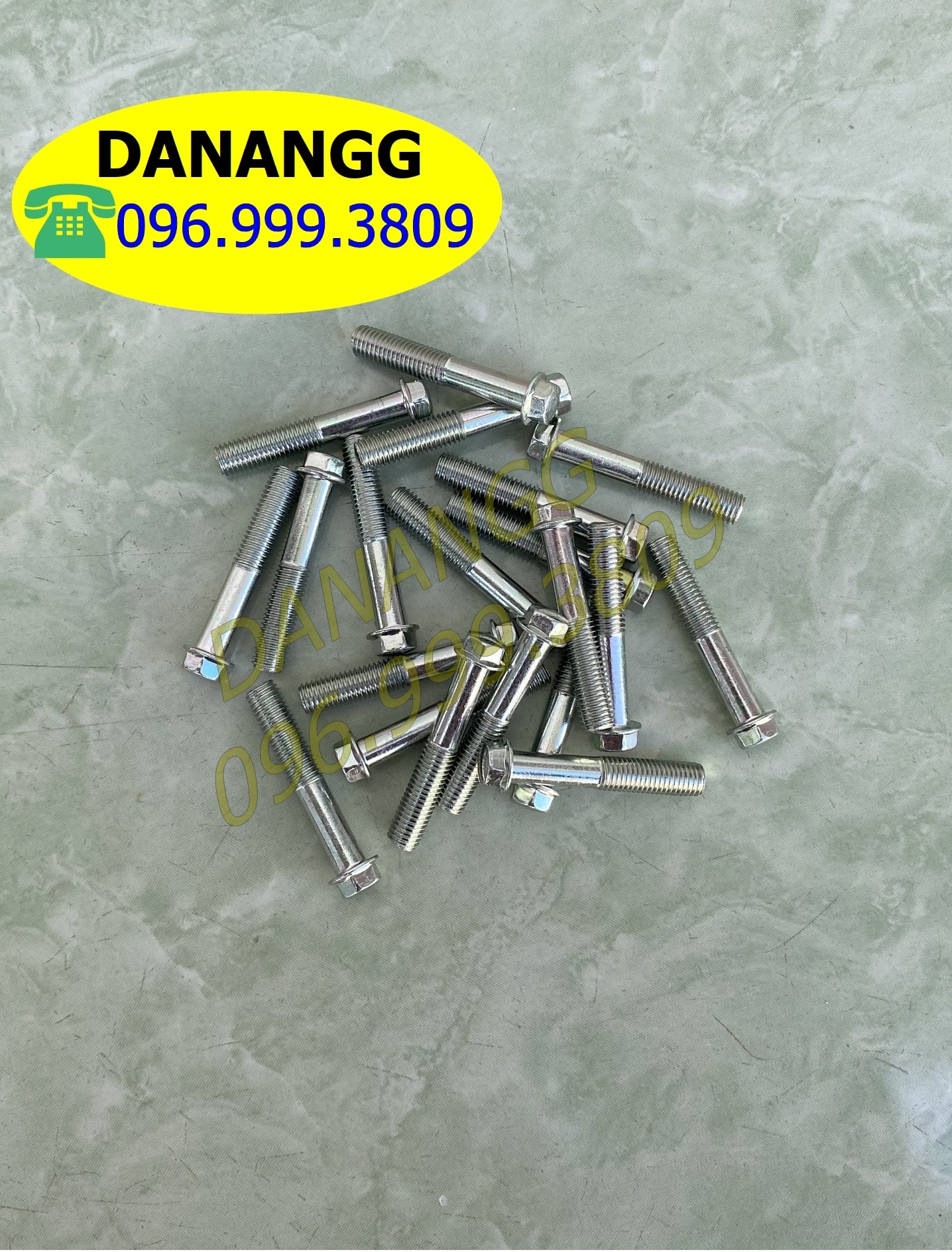 20 ốc bu lông 7 li dài 4 phân ốc lốc máy ốc mang cá