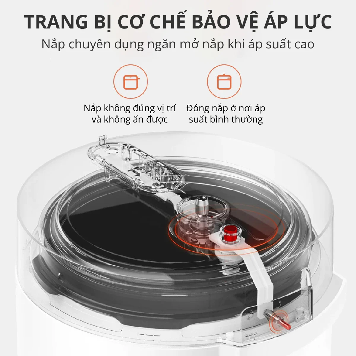 Nồi cơm áp suất mini - nấu cháo, nấu cơm siêu mềm AS-M02