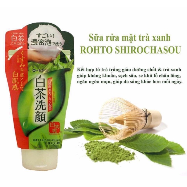 Sữa Rửa Mặt Matcha Matcha Rohto Shirochasou