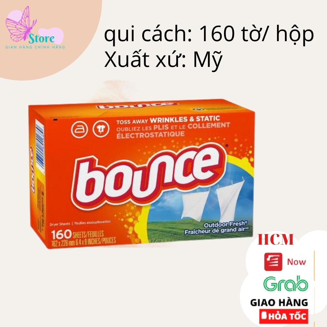 [ Tách lẻ ] Giấy thơm quần áo Bounce Mỹ- Hada17 Store