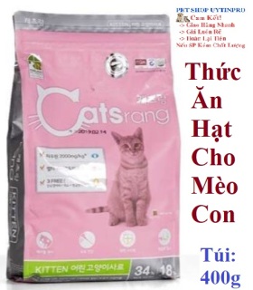 THỨC ĂN HẠT CHO MÈO CON Catsrang Kitten Gói 400g Xuất xứ Hàn Quốc thumbnail