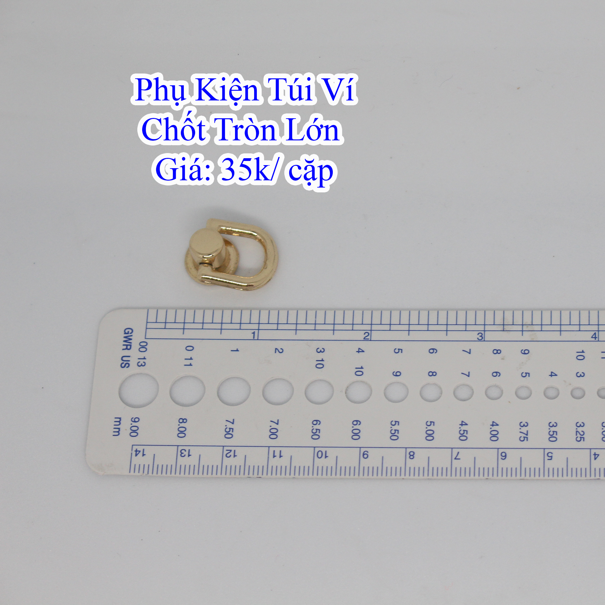 Chốt tròn lớn làm túi xách (35k/cặp)
