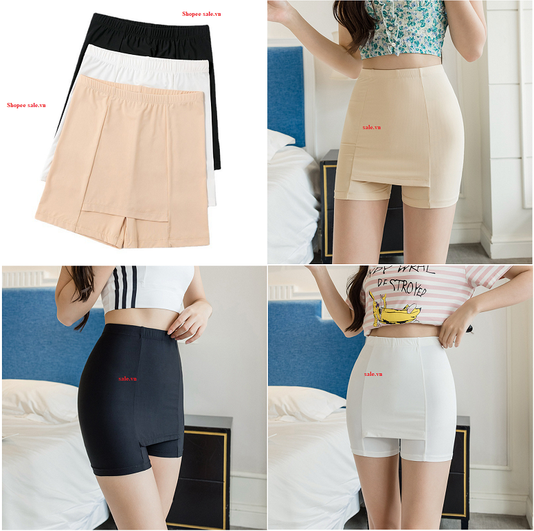 Quần mặc váy cho bạn gái 2 lớp