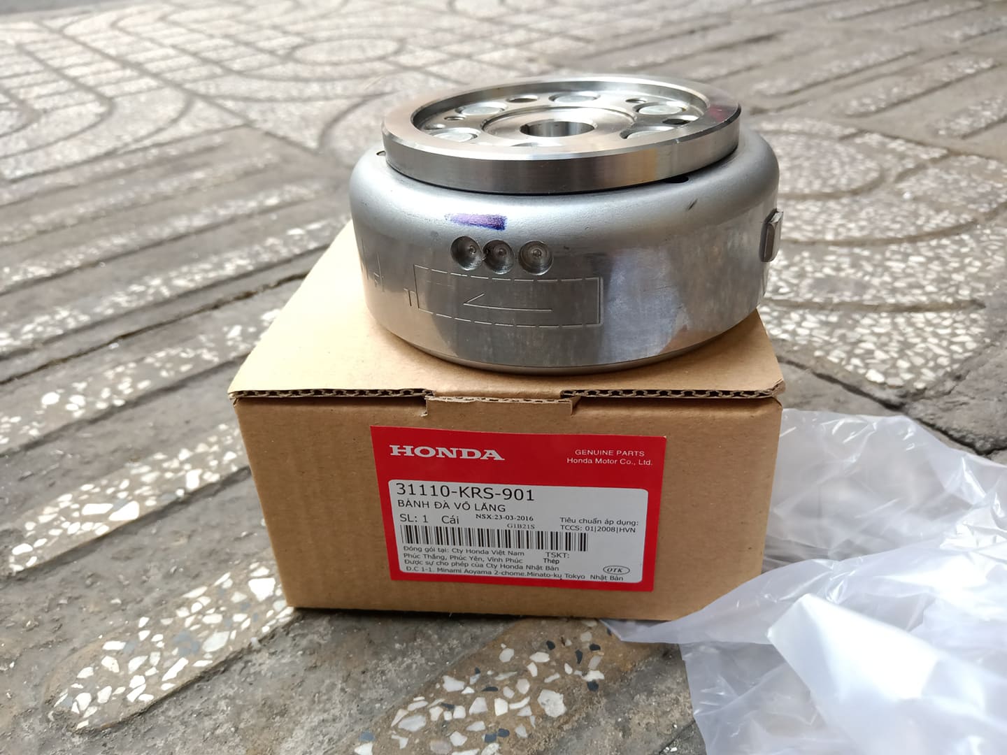 Vô lăng 6 cục xe Wave Alpha Wave Rs Honda loại 1