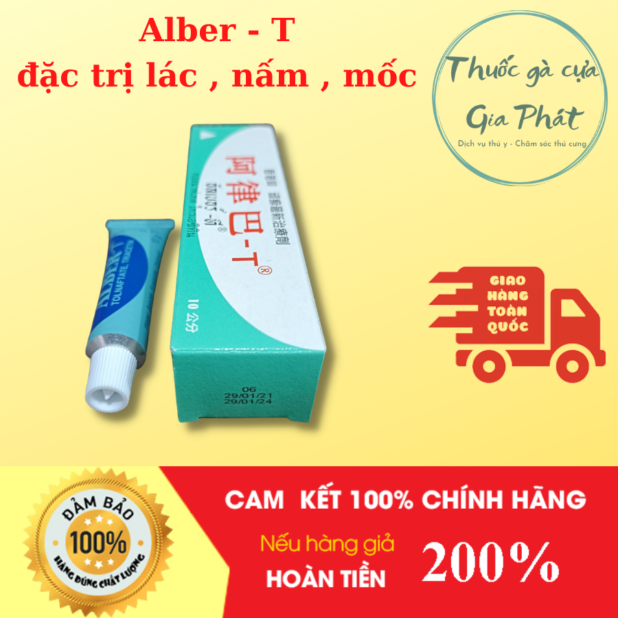 ALBER T - Thuốc gà đá đặc trị hiệu quả ( lác , nấm , mốc ) 1 típ / 10 gram