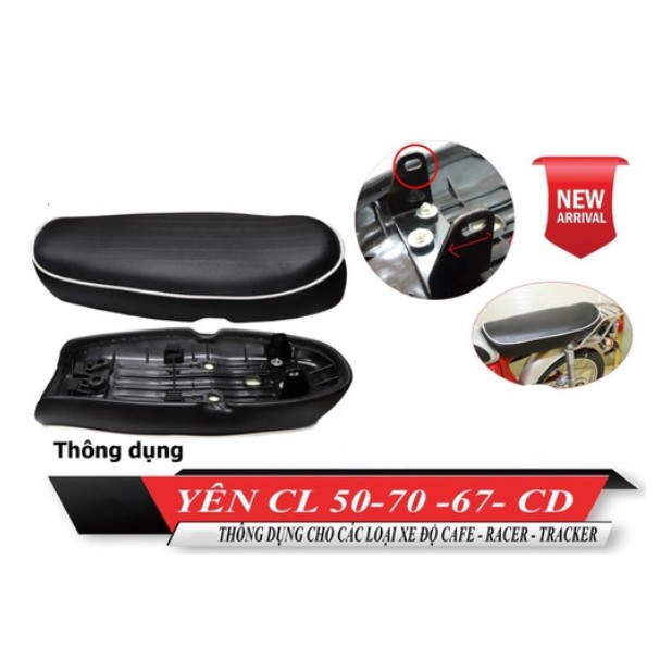 Yên xe cl 50 gắn 67 68 cd hàng thái lan form chuẩn