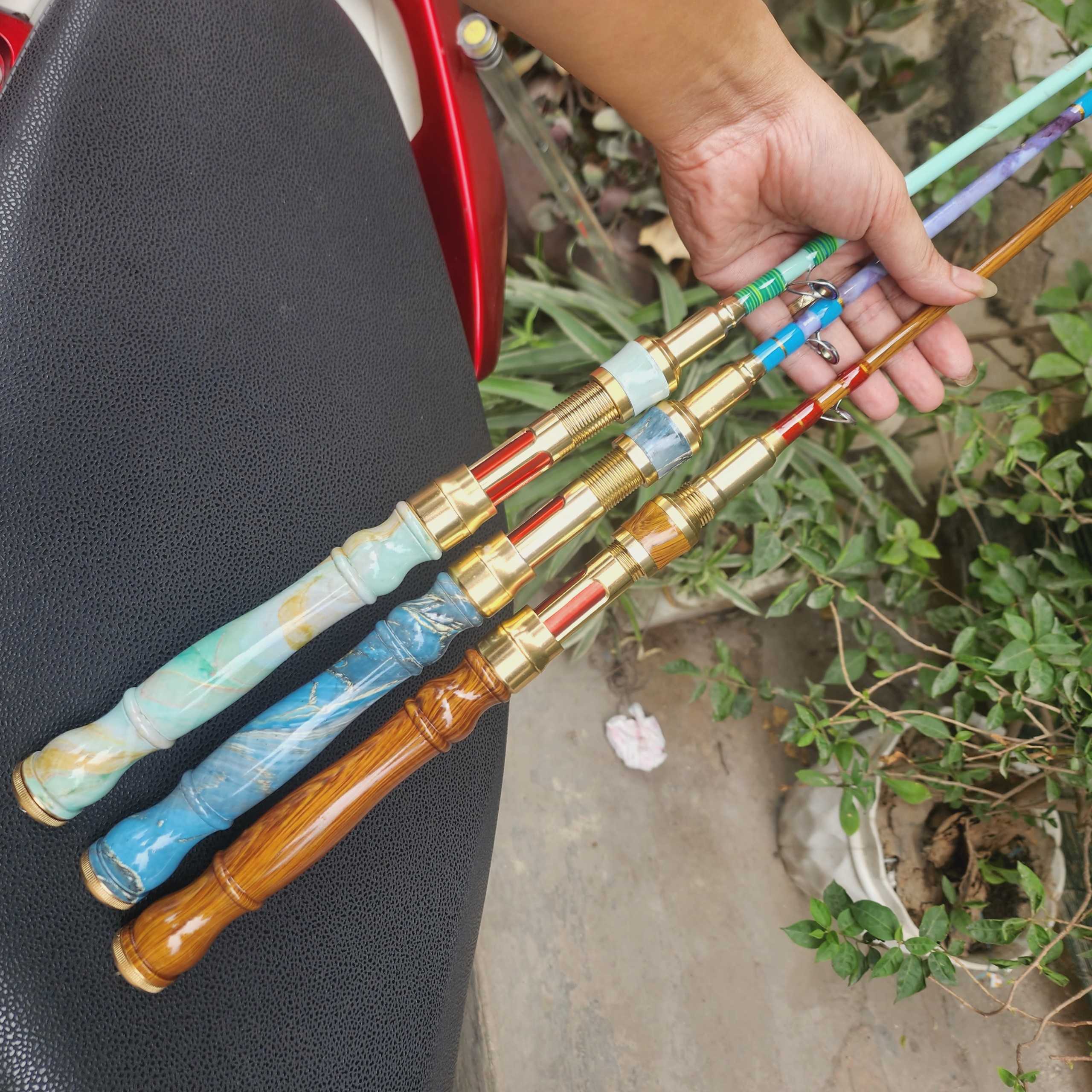 Ikada 2-Mode Fishing Rod 120cm - 15cm - Super Beautiful Colors - Super Soft - Holds Fish Very Strong