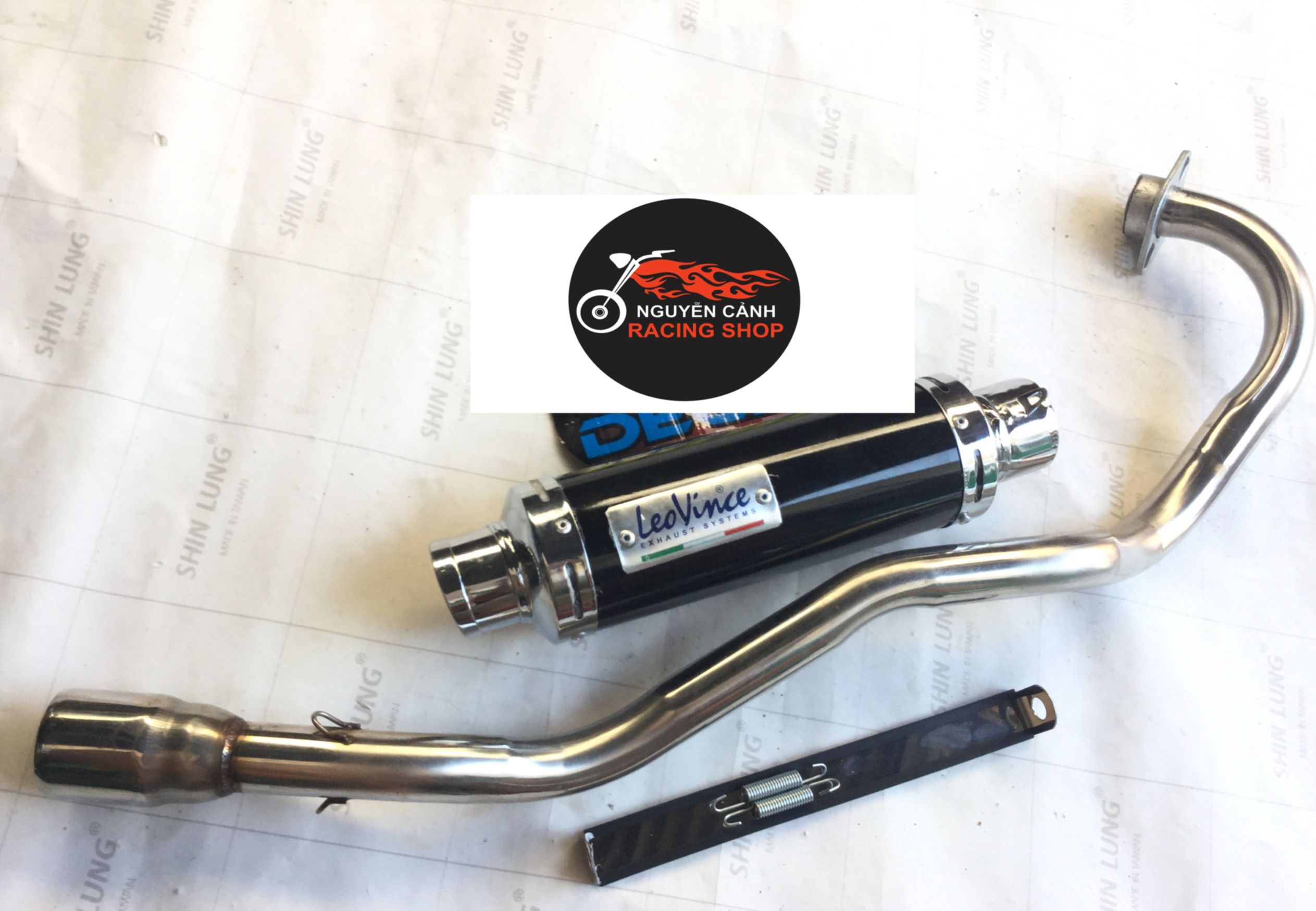 Pô leovince full cổ cho exciter 135/150 - winner + satria + sonic + raider