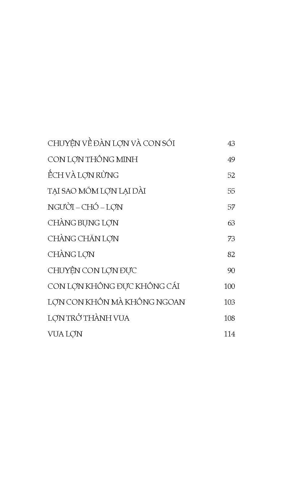 Những Câu Chuyện Về Lợn