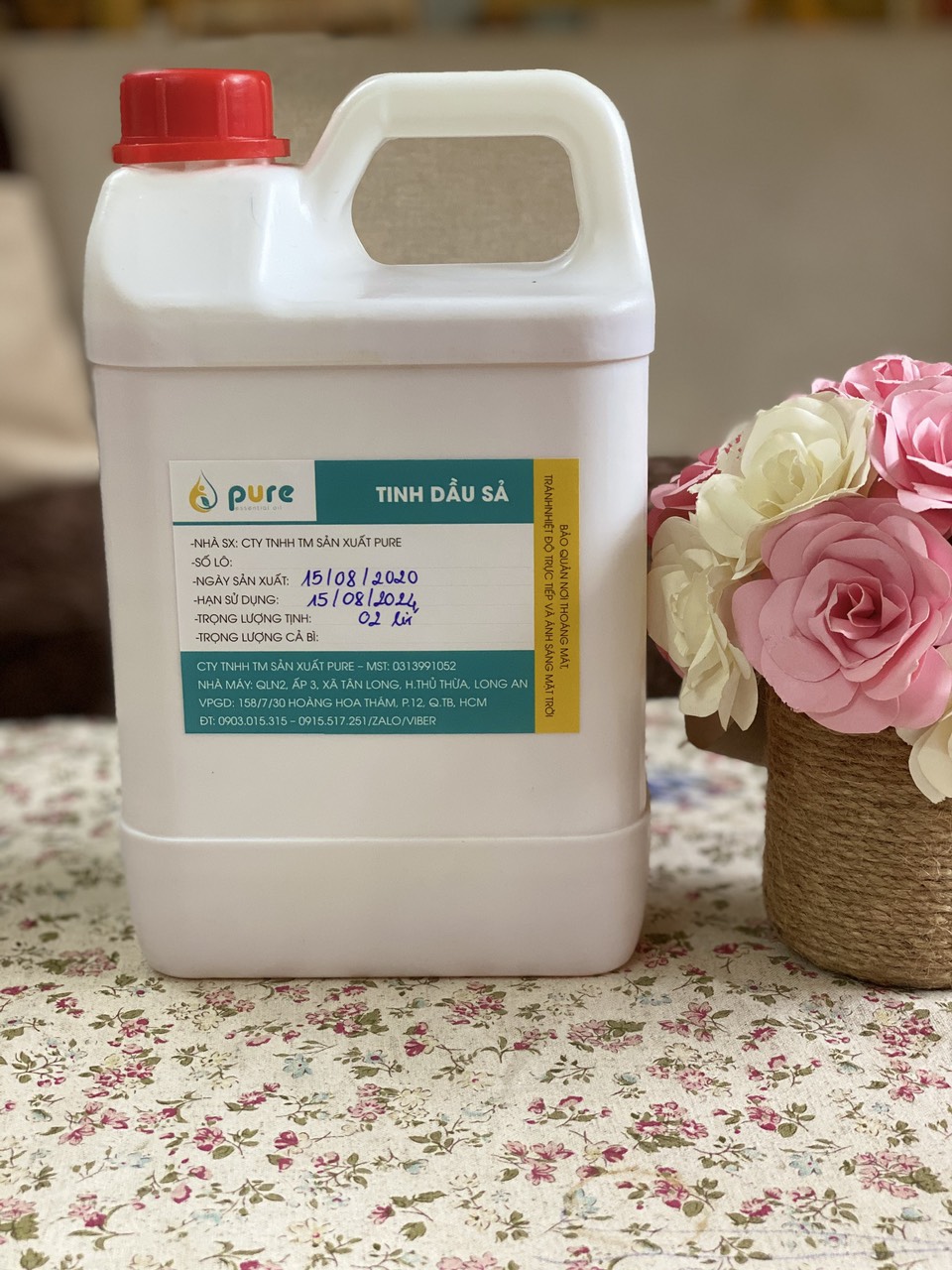 Tinh dầu Sả 1 lít nguyên chất