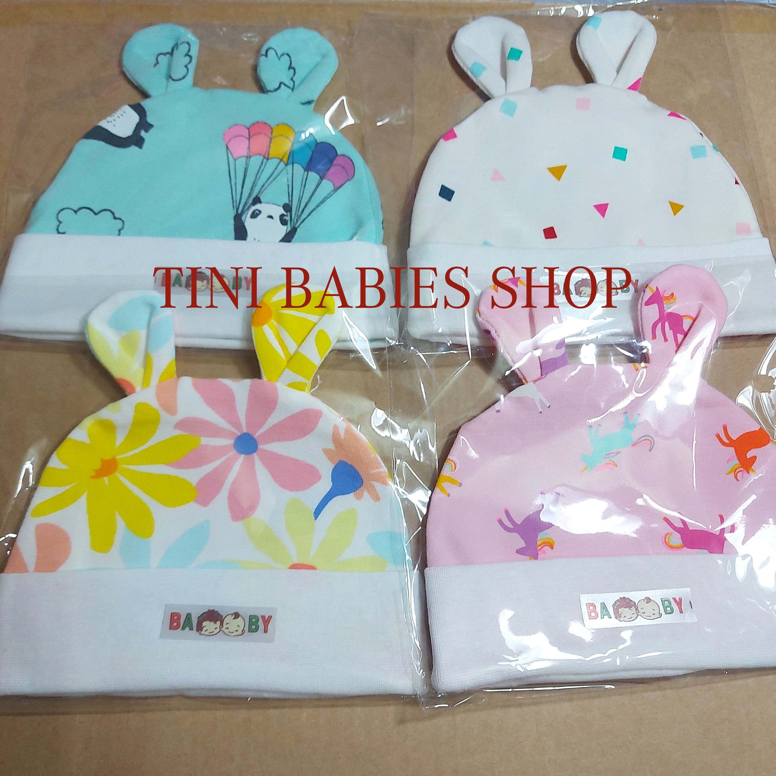 [HCM]Set 02 nón sơ sinh cho bé họa tiết đáng yêu (giao màu và họa tiết ngẫu nhiên)