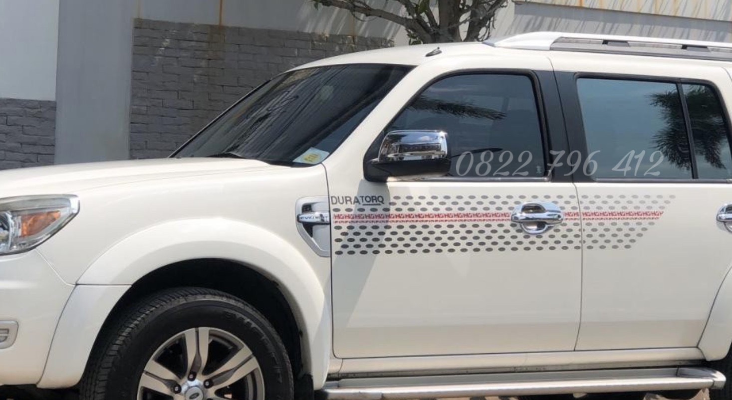Tem dán sườn xe ford everest chấm bi. Kèm hình thật