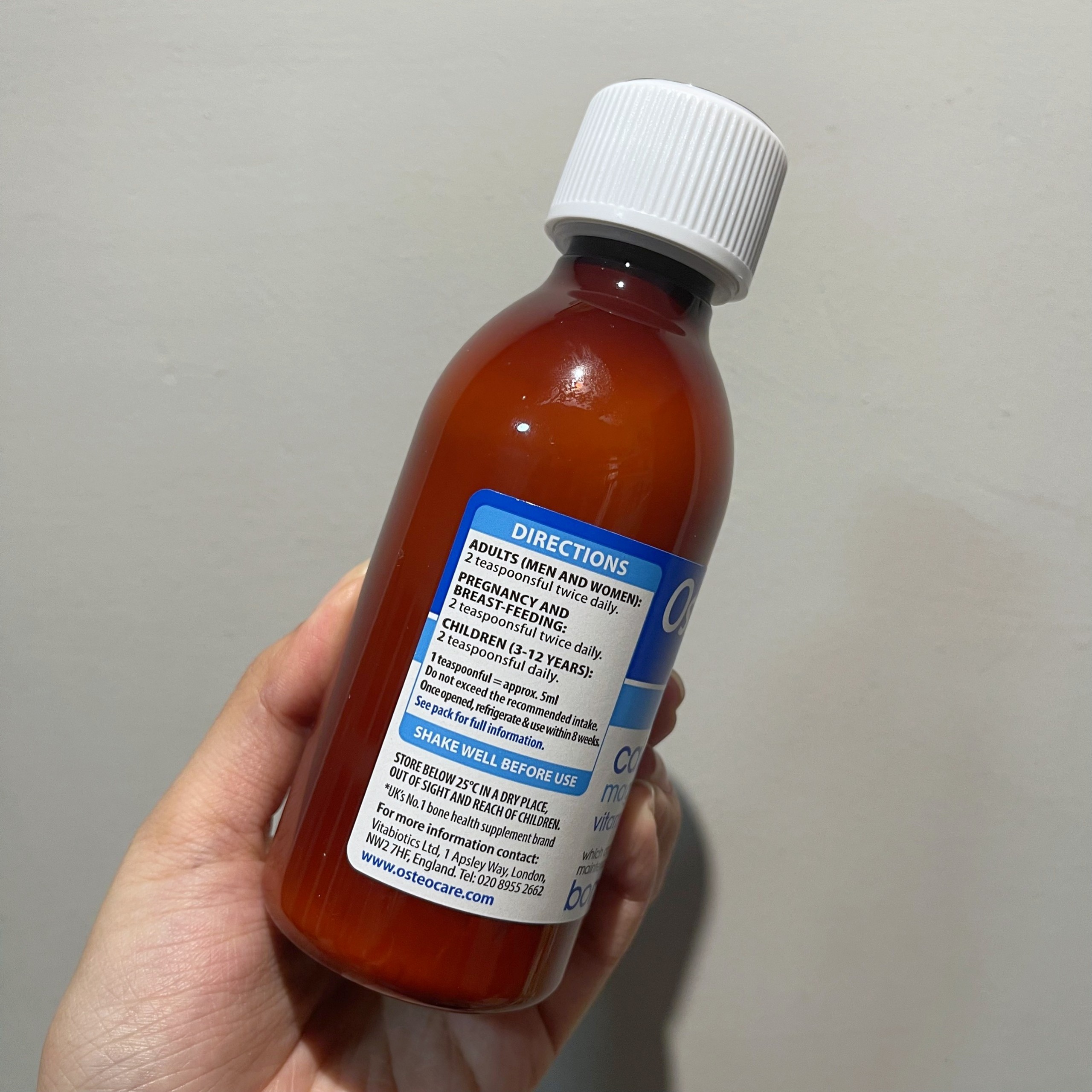 Canxi dạng nước Osteocare UK 200ml