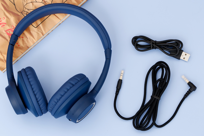 Tai nghe Bluetooth Kanen K9 xanh dương