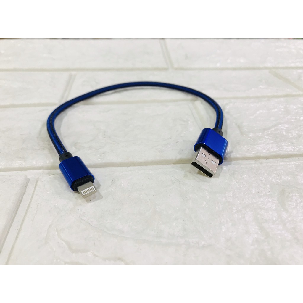 CÁP SẠC IPHONE DÂY DÙ DÀI 30CM