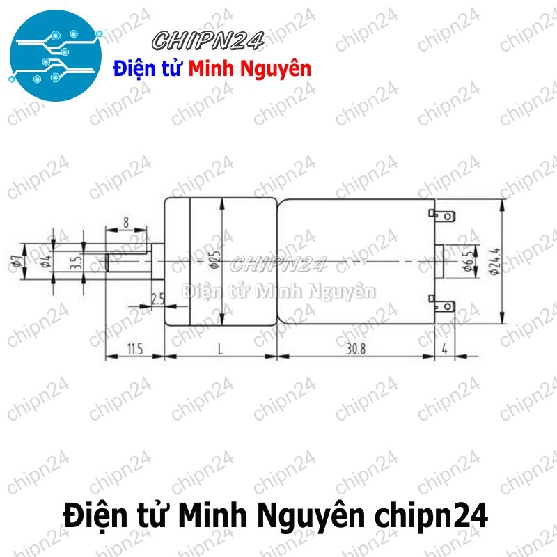 [1 cái] (F5) Động Cơ Giảm Tốc GA25 370 3-12V - [Chọn Loại] - HHH.00017