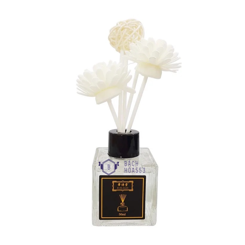 Chai tinh dầu thơm phòng que tự khuếch tán Longfine Therapy Diffuser Hando 50ml HD73