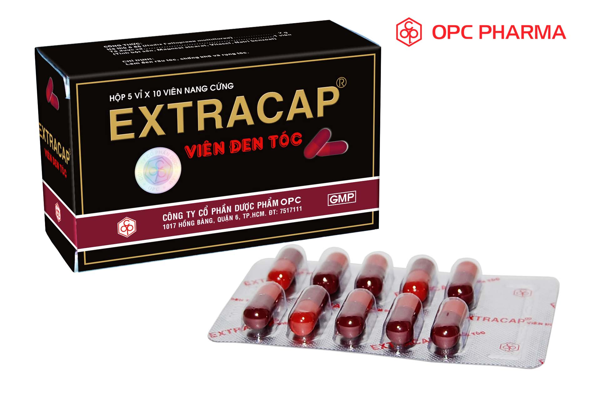 Viên hà thủ ô EXTRACAP OPC- Dùng trong các trường hợp khô và rụng tóc