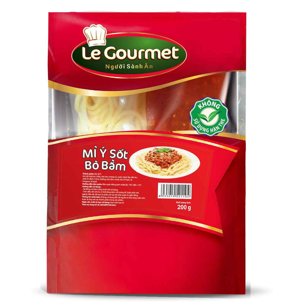 Mì ý sốt bò bằm Le Gourmet 200g
