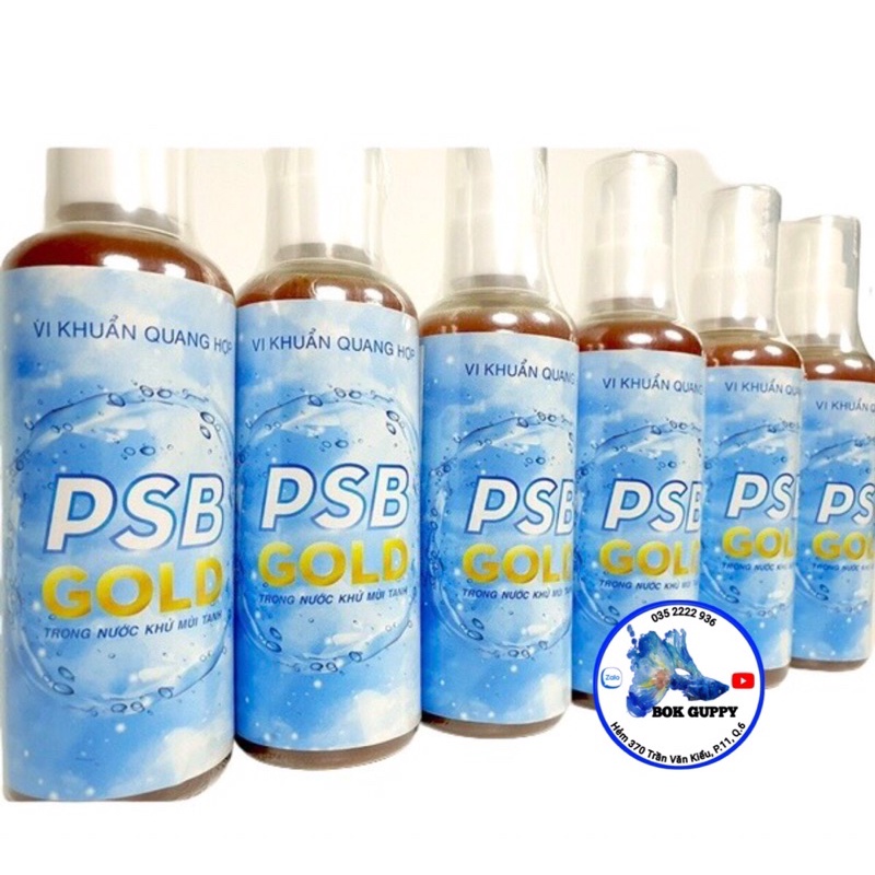 Vi sinh psb gold - vi sinh làm trong nước, giảm tanh hồ cá tép, thuỷ sinh