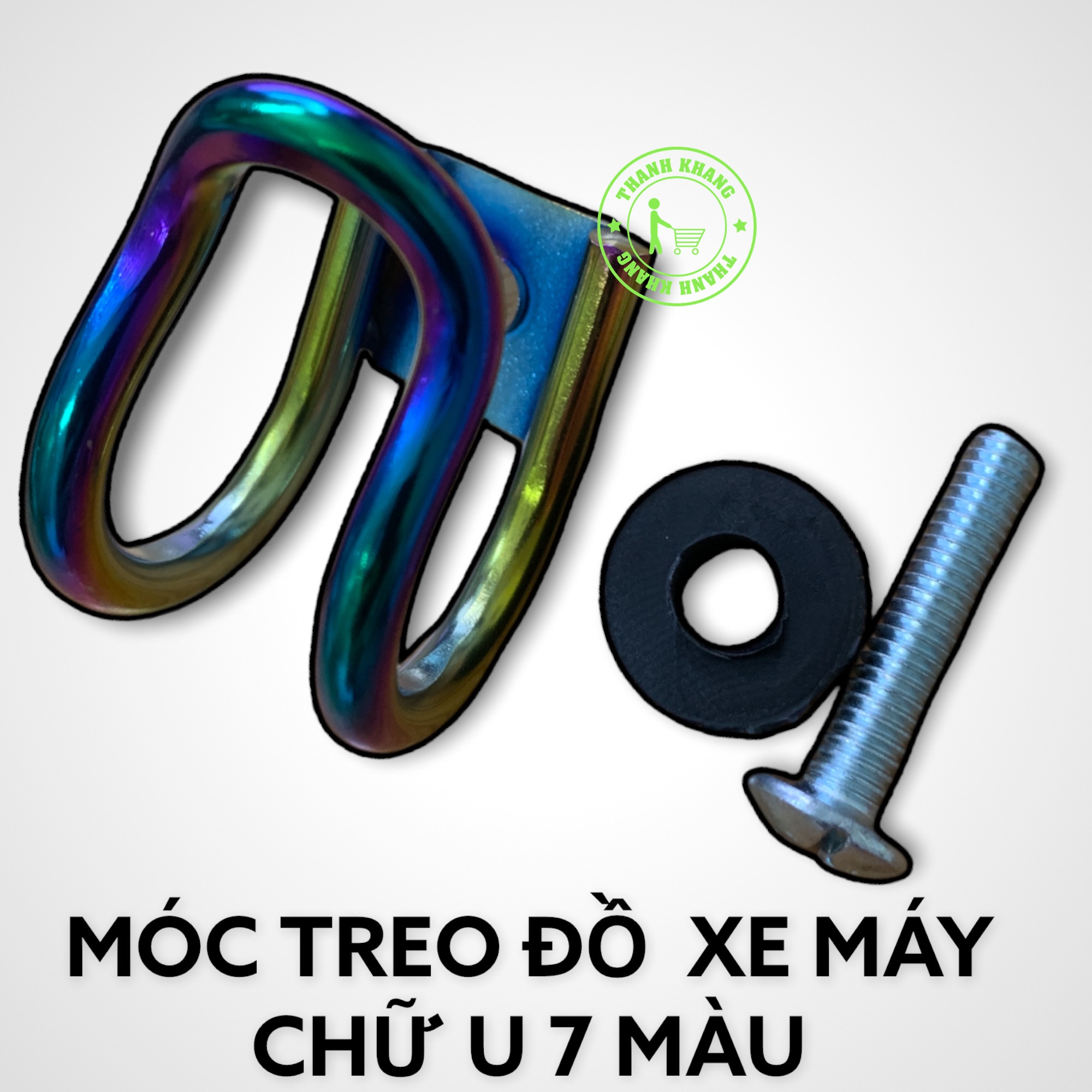 [HCM]Móc treo đồ xe máy 7 màu titan Thanh Khang CGV350 chất liệu cao cấp độ chịu lực cao Sản Phẩm Chất Lượng Gian Hàng Uy Tín Giá Cả Cực Tốt Mua Ngay.