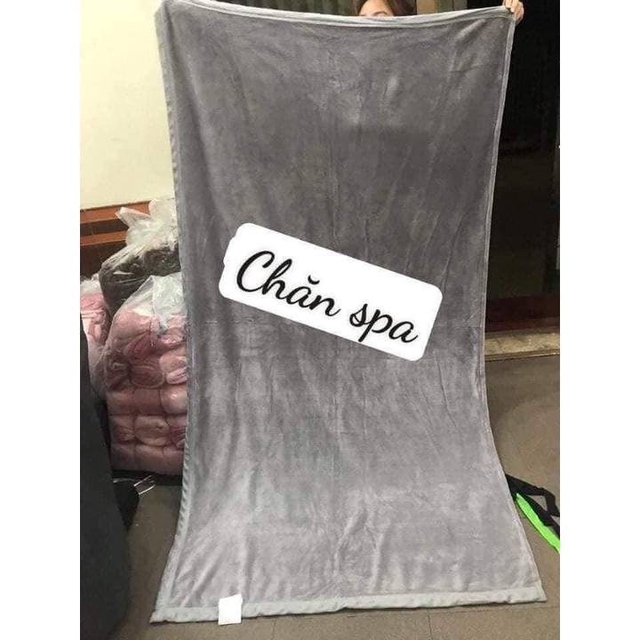 Chăn đắp spa Muji lông thỏ siêu mềm mịn, ấm kt 1,1mx2m
