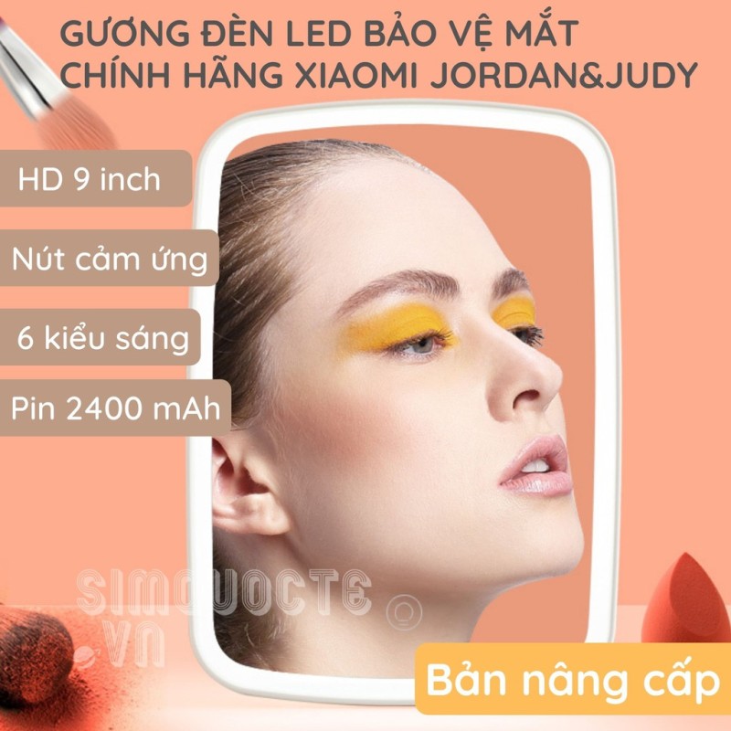 [BẢN NÂNG CẤP PIN 2400MAH] Gương trang điểm Xiaomi Jordan Judy NV505 - Gương trang điểm có đèn LED Jordan Judy giá rẻ