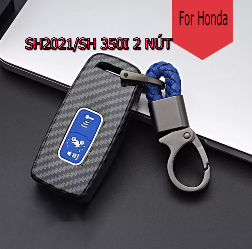 Bọc Chìa Khóa Smartkey SH 350i, SH2022, Lead 2022, AB 2023, Sh mode 2022, Winner x v3 2022 ( 2 Nút ) Ốp Carbon MÃ HON15