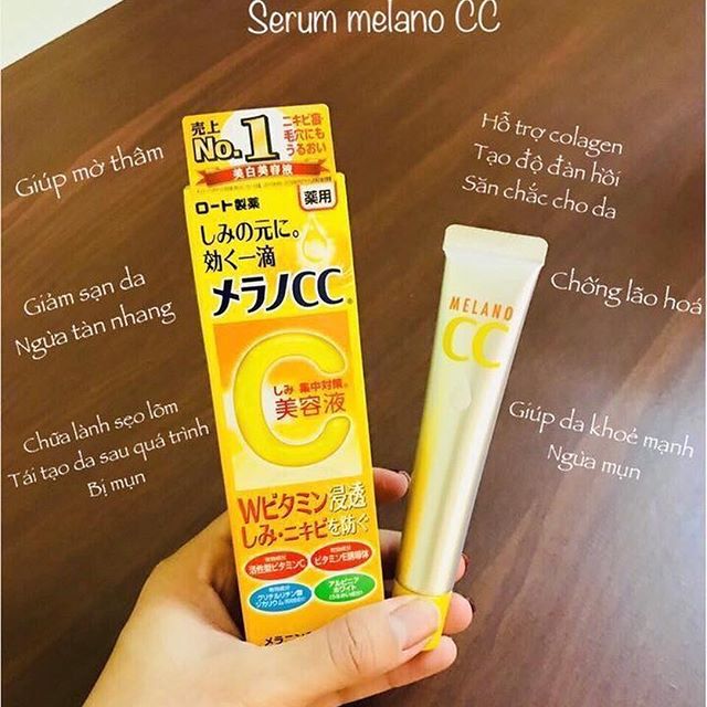 [Bika Beauty]Tinh chất dưỡng trắng da chống thâm nám Melano CC Whitening Essence 20ml ( Nhập khẩu từ Nhật Bản)