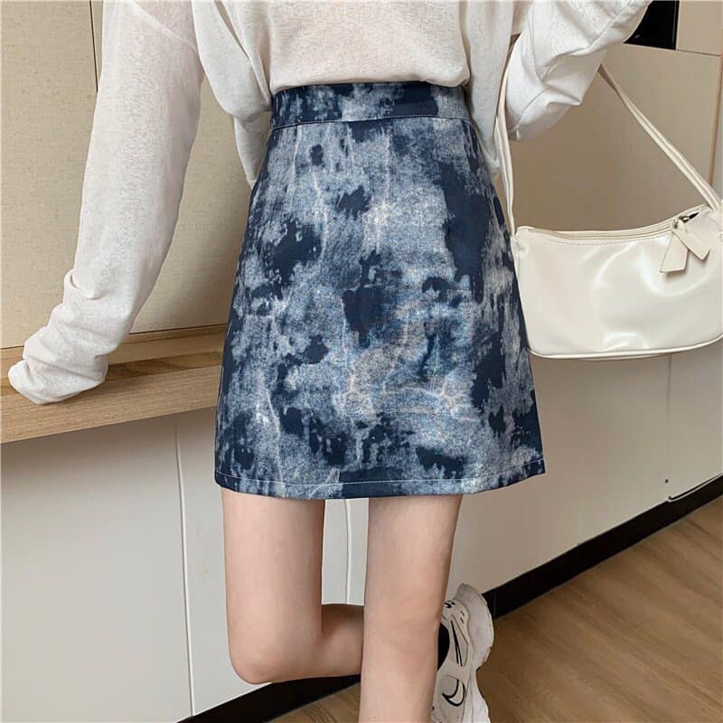 [HCM]☘ CHÂN VÁY DENIM LOANG.