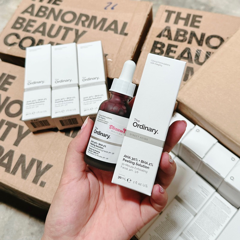 Tẩy da chết hoa học Peel da The Ordinary AHA 30% + BHA 2% Peeling Solution