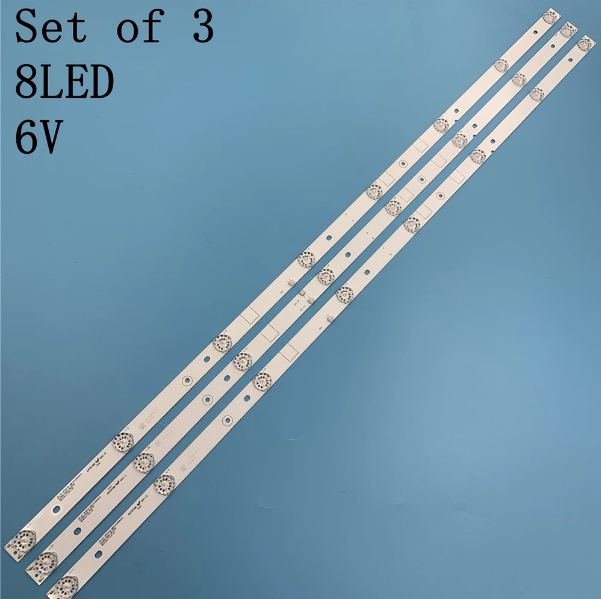 Bảng giá Asanzo 43EK7 (Cây giữa 2 socket) - Bộ 3 thanh 8 led 6v cho Tivi ASANO 43EK7 và một số dòng thông dụng Phong Vũ