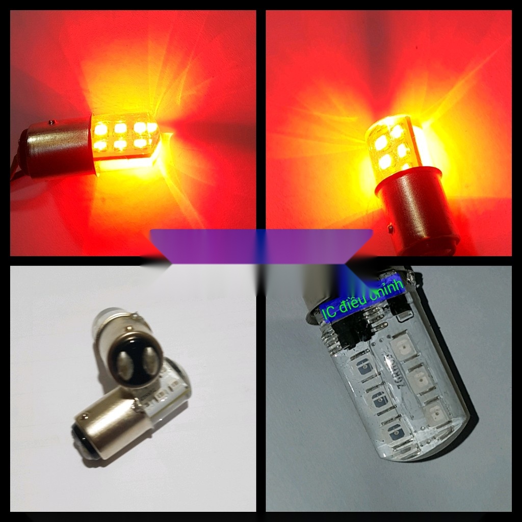 Bóng đèn Chớp khi phanh 12 led có IC