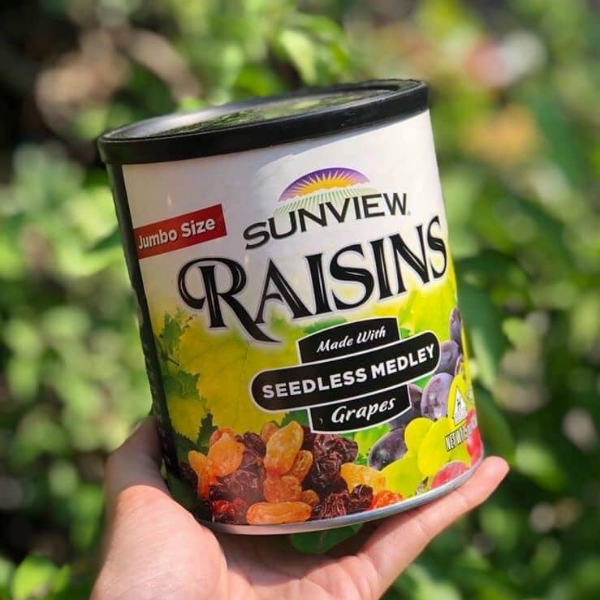 Nho Khô Sunview Raisins Nhập Khẩu Mỹ (Hộp 425g)