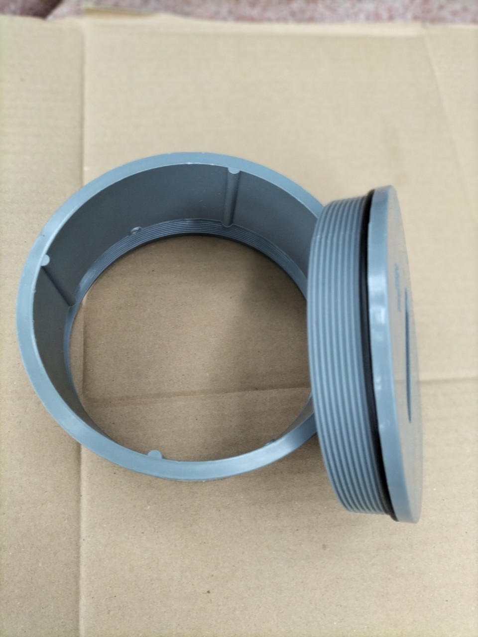 Bịt xả lắp ren  PVC phi 125, 140, 160