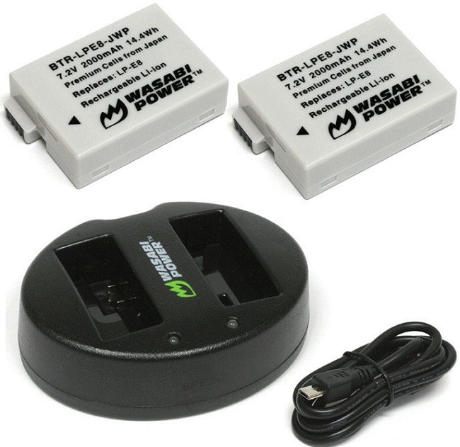 Sạc máy ảnh Wasabi for LP-E8