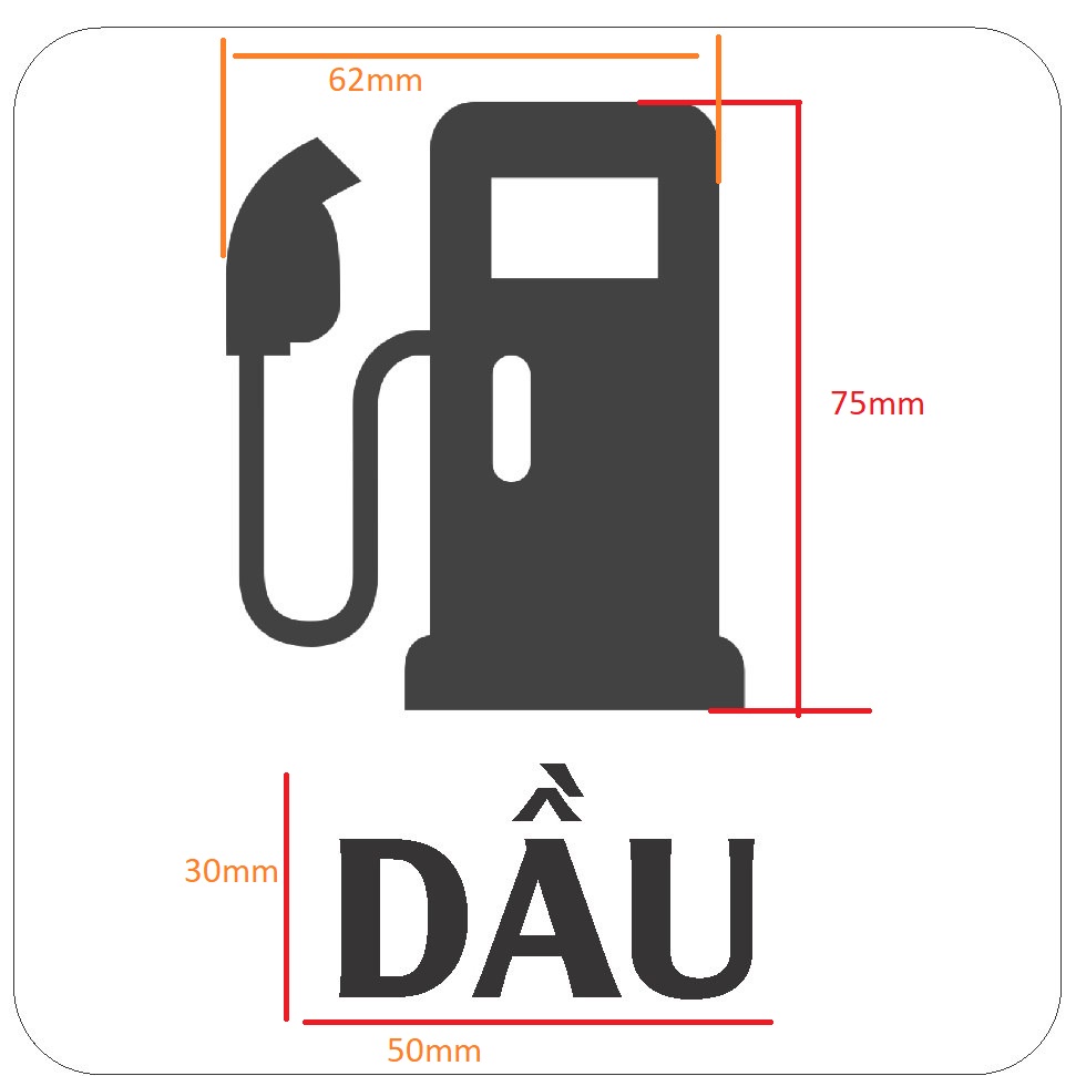 Miếng dán nắp bình xăng, dầu, trang trí xe ô tô