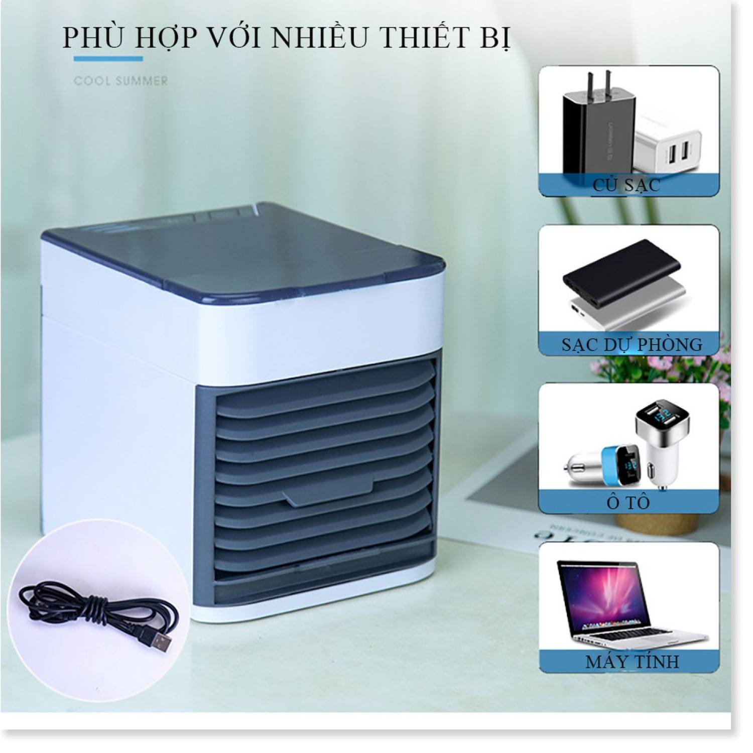 Quạt điều hòa mini, quạt phun sương mini & quạt mini điều hòa không khí arctic air ultra compact 2x