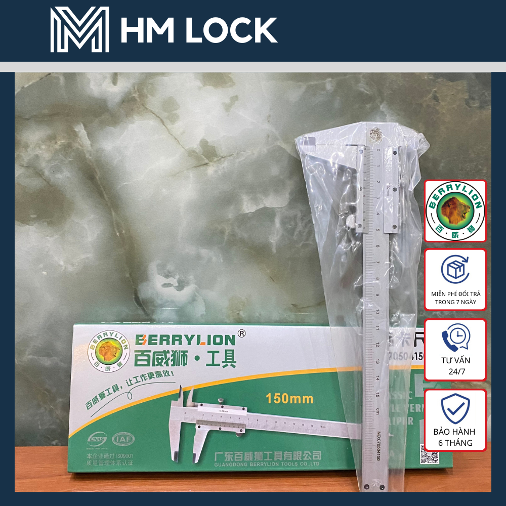 THƯỚC KẸP ĐO ĐẠC BERRYLION (150mm, 200mm) - HÀNG CAO CẤP CHẤT LƯỢNG - HM LOCK