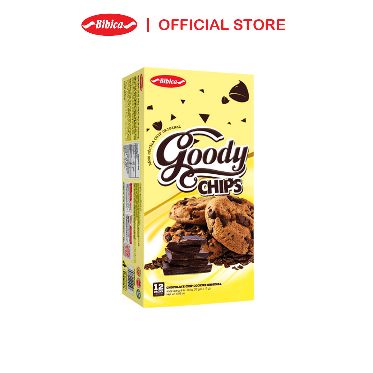 Combo 2 Bánh Goody Chip Dừa Bibica 144g