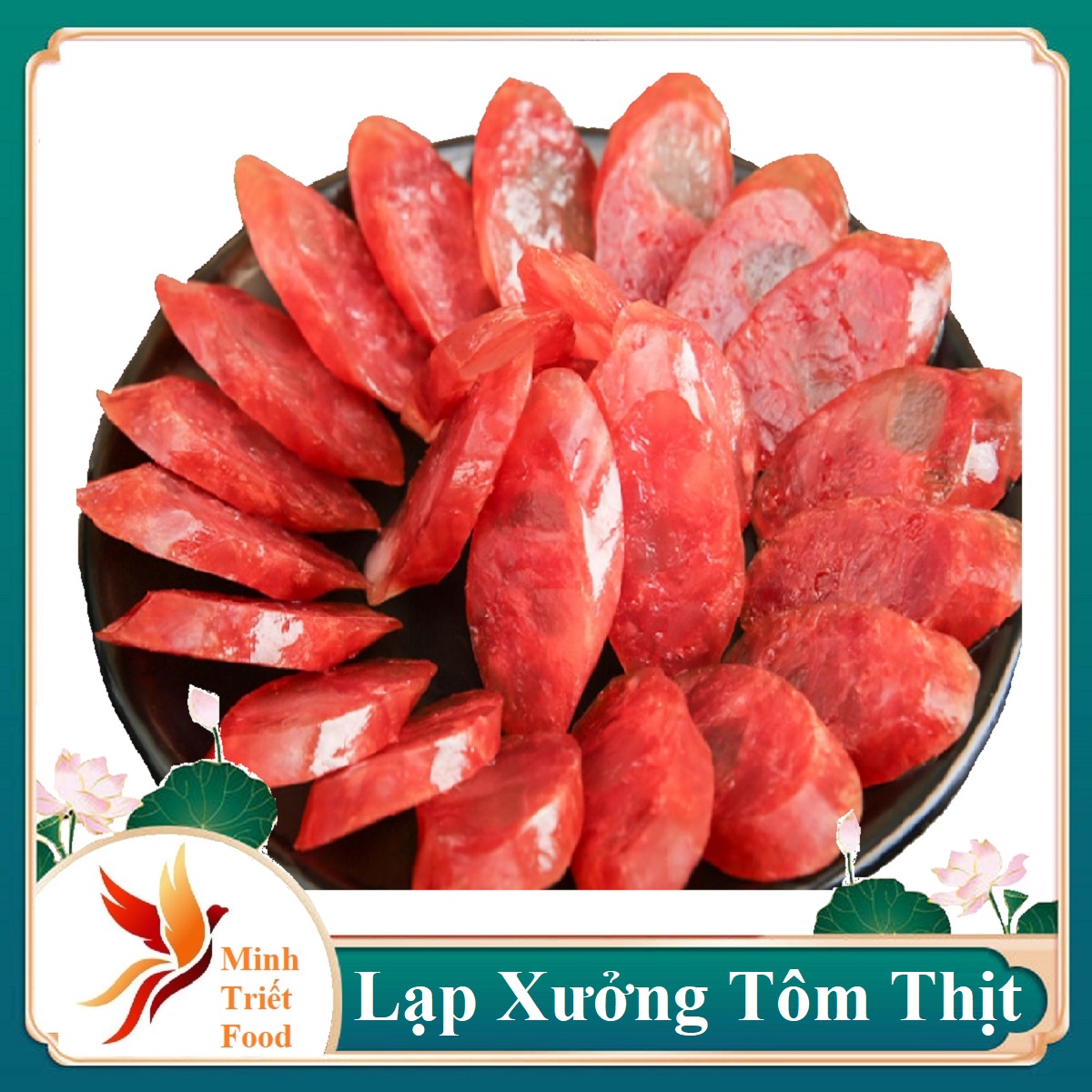 1 kg LẠP XƯỞNG TÔM đặc sản Minh Triết -Ngọt dịu - Thơm ngon - Không ngán, ngấy.