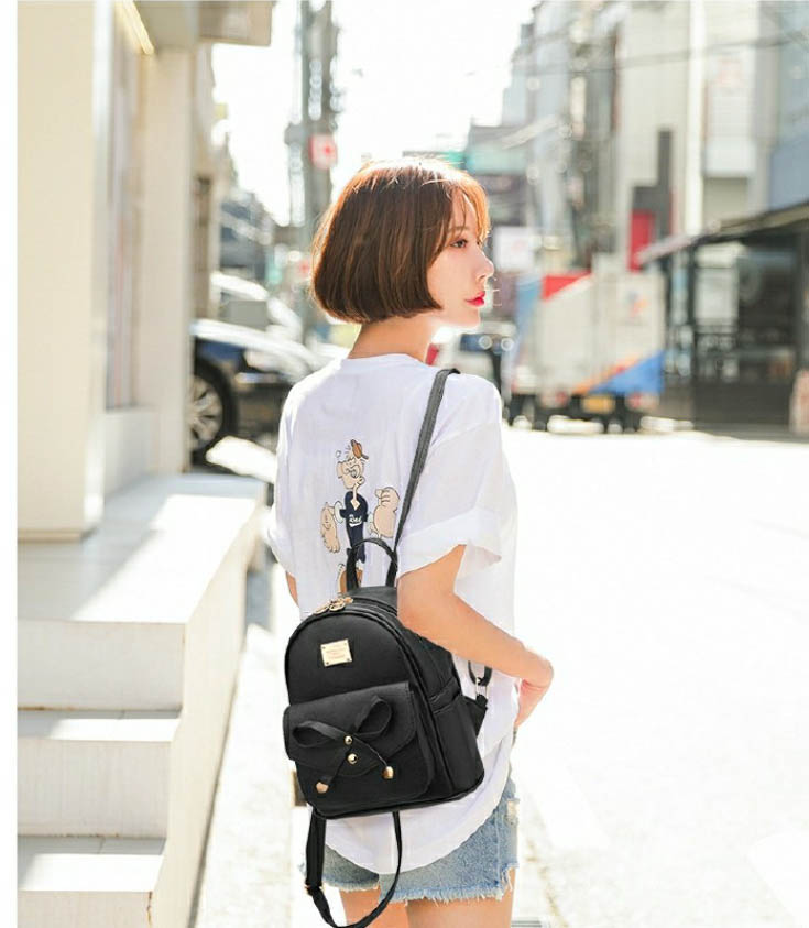 Balo mini , balo cao cấp kiểu thắt nơ {Giá sốc }