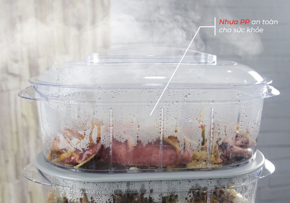 Magic Korea A61 3-Layer Multi-Function Food Steamer (Large Capacity 10.5 Liters) Capacity 850W Genuine Product