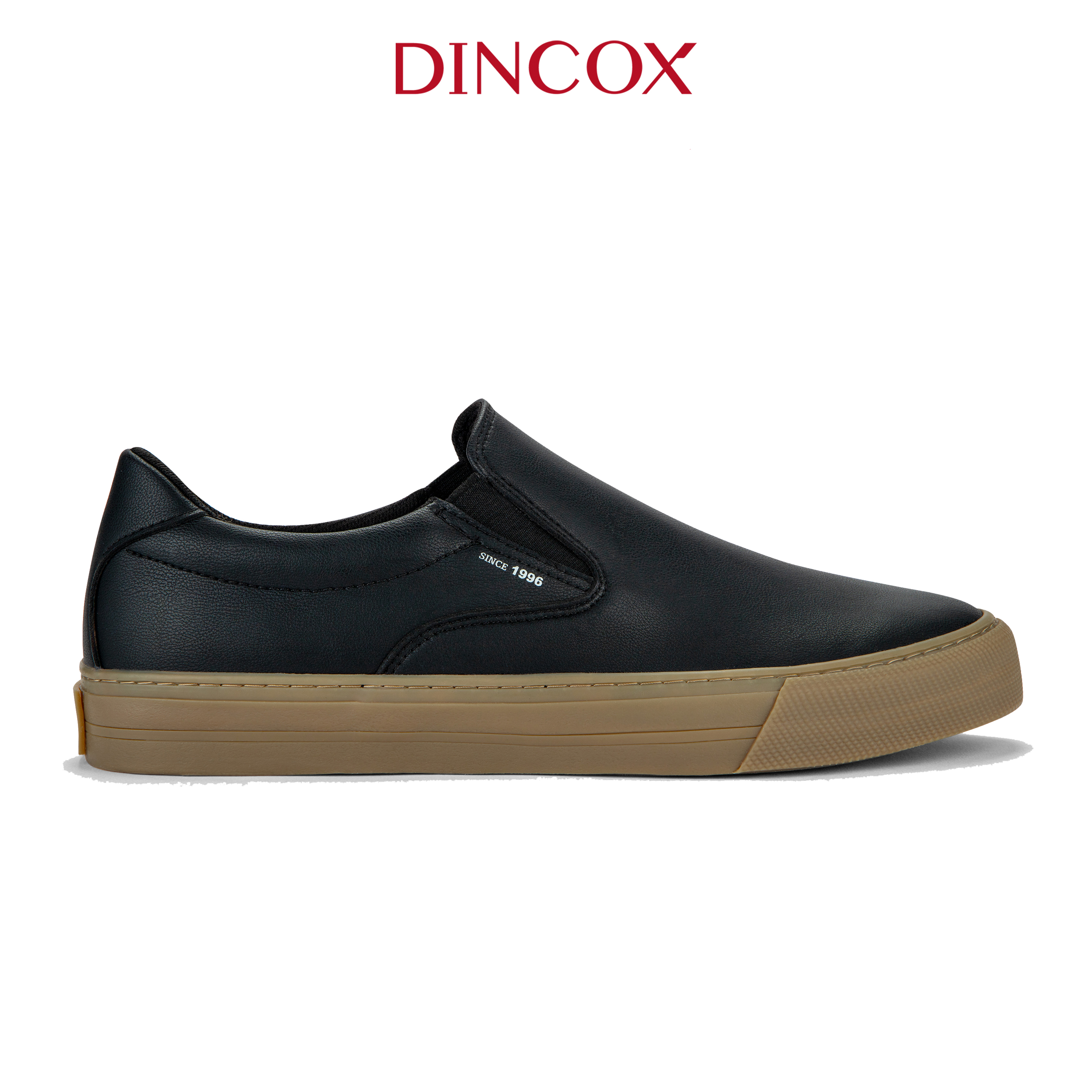 Giày Lười Da Nam Slip on Dincox C38 Black