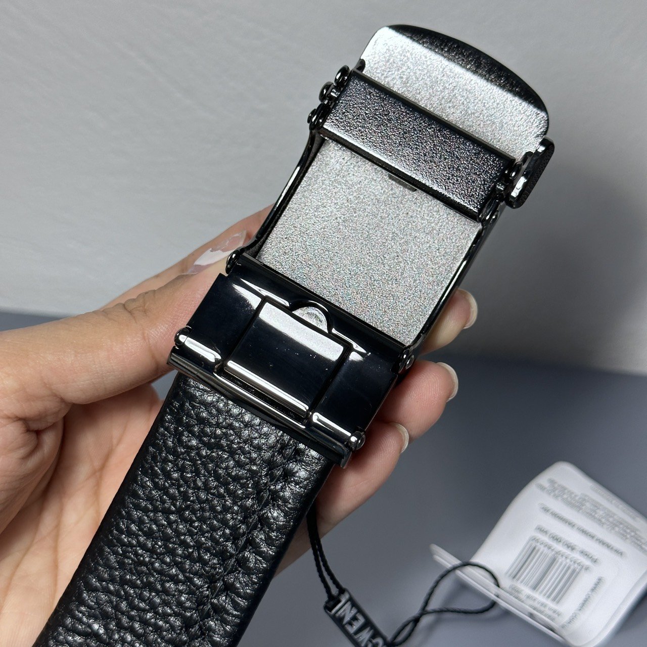Thắt lưng nam Owen - dây lưng da bò màu đen  232625